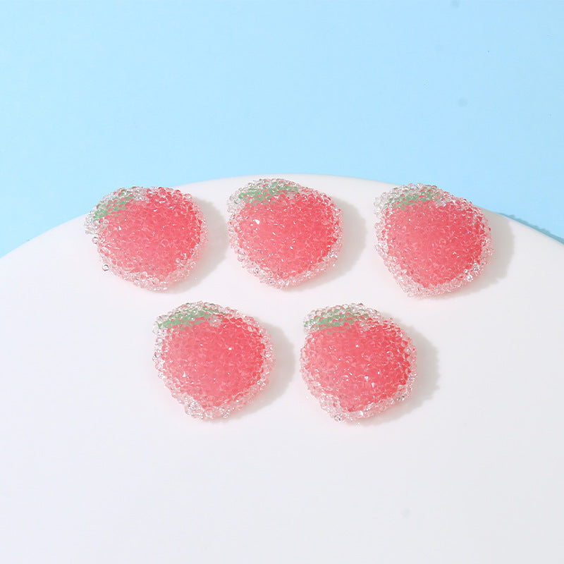 Wholesale Peach DIY Ornaments Accessories Beads